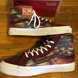 New in Box Vans Skate Hi Top Slim Italian Weave